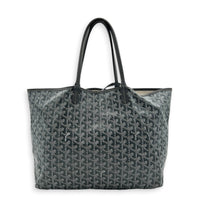 Saint Louis PM Grey Tote Bag in Coated Canvas,  hardware