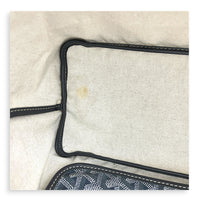 Saint Louis PM Grey Tote Bag in Coated Canvas,  hardware