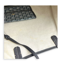 Saint Louis PM Grey Tote Bag in Coated Canvas,  hardware