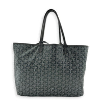 Saint Louis PM Grey Tote Bag in Coated Canvas,  hardware