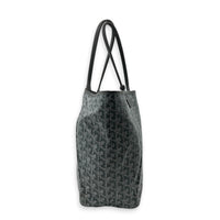 Saint Louis PM Grey Tote Bag in Coated Canvas,  hardware