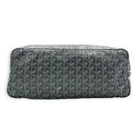 Saint Louis PM Grey Tote Bag in Coated Canvas,  hardware