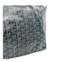 Saint Louis PM Grey Tote Bag in Coated Canvas,  hardware
