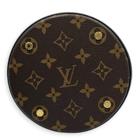 Canoe Bucket Bag Brown in Monogram Coated Canvas, Gold hardware