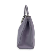 Diorissimo Purple Top Handle Bag in Calfskin, Silver hardware