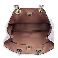 Diorissimo Purple Top Handle Bag in Calfskin, Silver hardware