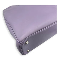 Diorissimo Purple Top Handle Bag in Calfskin, Silver hardware