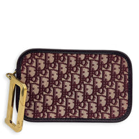 Diorquake Red Clutch in Jacquard, Gold hardware