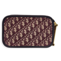 Diorquake Red Clutch in Jacquard, Gold hardware