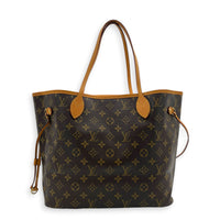 Neverfull Tote Bag MM Rose Ballerine in Monogram Coated Canvas, Gold hardware