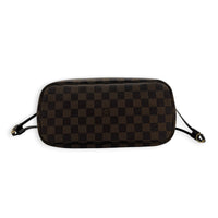 Neverfull Tote Bag PM Damier Ebene in Coated Canvas, Gold hardware