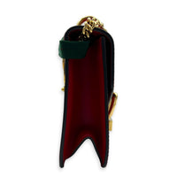 Sylvie Shoulder Bag Red in Calfskin, Gold hardware