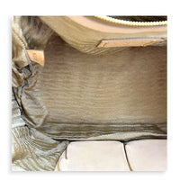 Gaufre Top Handle Bag Beige in Calfskin, Gold hardware