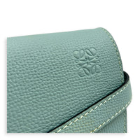 Gate Crossbody Bag Blue in Calfskin, Gold hardware