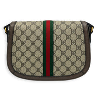 Hacker Project Crossbody Bag Beige in Coated Canvas, Gold hardware