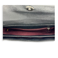 Perfect Edge Shoulder Bag Black, Ruthenium hardware