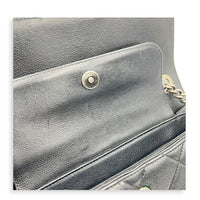 Perfect Edge Shoulder Bag Black, Ruthenium hardware