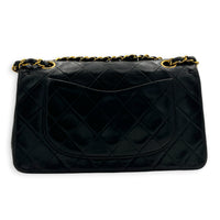 Classic Double Flap Shoulder Bag Small Black in Lambskin, Gold hardware