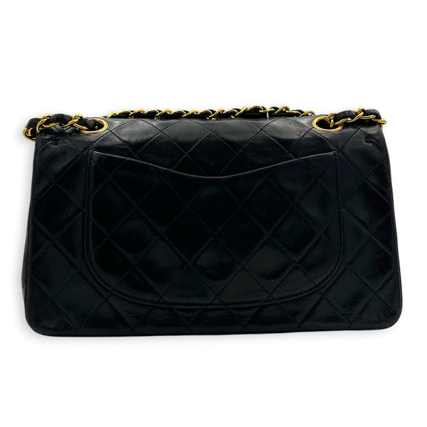 Classic Double Flap Shoulder Bag Small Black in Lambskin, Gold hardware