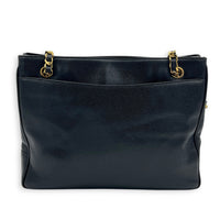 Vintage CC Black Tote Bag in Caviar Leather, Gold hardware
