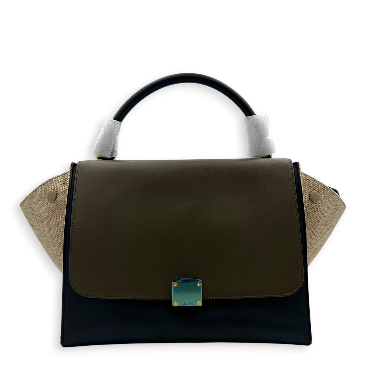 Trapeze Top Handle Bag Multi-colour, Gold hardware