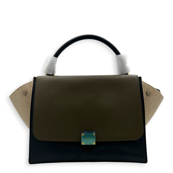 Trapeze Top Handle Bag Multi-colour, Gold hardware