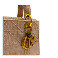 Lady Dior Top Handle Bag Pink in Fabric, Gold hardware