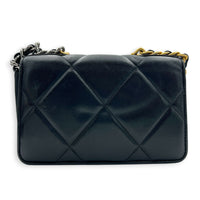 C19 Wallet On Chain Black in Lambskin, Mixed hardware