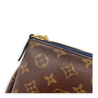 Pallas Pouch Crossbody Bag Brown in Monogram Coated Canvas, Gold hardware