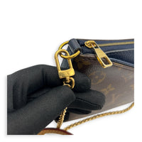 Pallas Pouch Crossbody Bag Brown in Monogram Coated Canvas, Gold hardware