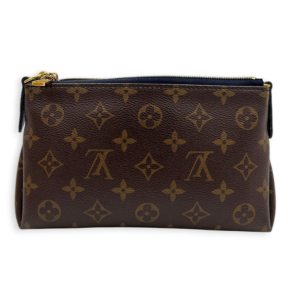 Pallas Pouch Crossbody Bag Brown in Monogram Coated Canvas, Gold hardware