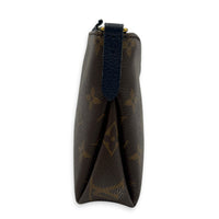 Pallas Pouch Crossbody Bag Brown in Monogram Coated Canvas, Gold hardware
