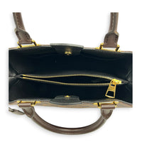 Brittany Damier Ebene Top Handle Bag in Coated Canvas, Gold hardware