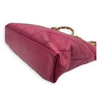 CC Vintage Shoulder Bag Pink in Caviar Leather, Gold hardware
