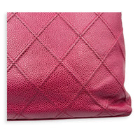 CC Vintage Shoulder Bag Pink in Caviar Leather, Gold hardware