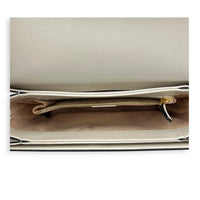 Horsebit 1955 Shoulder Bag Beige in Coated Canvas, Gold hardware