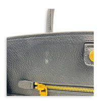 Logo Tote Bag Black in Cowhide Leather, Gold hardware