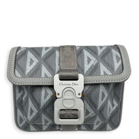 Hit The Road Crossbody Bag Grey in Coated Canvas, Palladium hardware