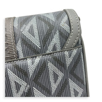 Hit The Road Crossbody Bag Grey in Coated Canvas, Palladium hardware