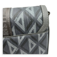 Hit The Road Crossbody Bag Grey in Coated Canvas, Palladium hardware
