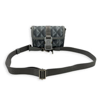 Hit The Road Crossbody Bag Grey in Coated Canvas, Palladium hardware