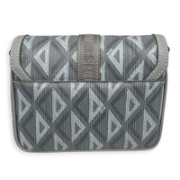 Hit The Road Crossbody Bag Grey in Coated Canvas, Palladium hardware