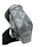 Hit The Road Crossbody Bag Grey in Coated Canvas, Palladium hardware