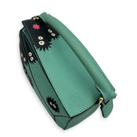x Studio Ghibli Spirited Away Susuwatari Mini Green Top Handle Bag in Calfskin, Gold hardware