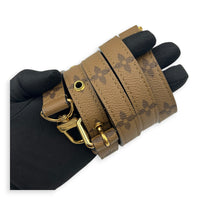 Metis Brown Crossbody Bag in Monogram Coated Canvas, Gold hardware