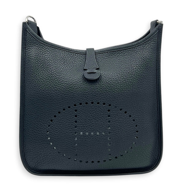 Evelyne III 29 Black Crossbody Bag in Clemence, Palladium hardware