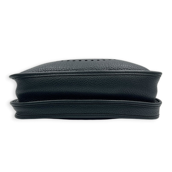 Evelyne III 29 Black Crossbody Bag in Clemence, Palladium hardware