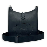 Evelyne III 29 Black Crossbody Bag in Clemence, Palladium hardware