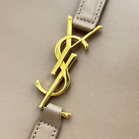 Le 5 A 7 Shoulder Bag Beige in Calfskin, Gold hardware
