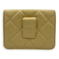 Classic Belt Bag Yellow in Lambskin, Gold hardware